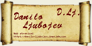 Danilo Ljubojev vizit kartica